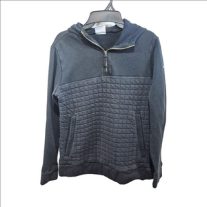 Columbia Sunday Summit Pullover 1/4 Zip Quilted Black Sweater